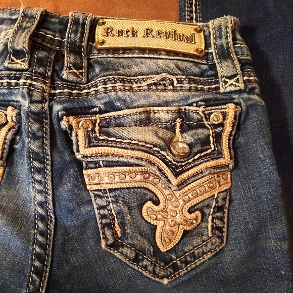 Rock Revival Kai Boot Cut Denim Blue 